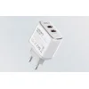 Ldnio Φορτιστής με 2 Θύρες USB-C και Καλώδιο USB-C - Lightning 35W Power Delivery Λευκός (A2528M)