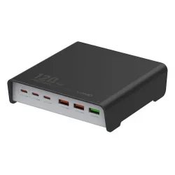 Ldnio Βάση Φόρτισης με 3 Θύρες USB-A και 3 Θύρες USB-C 120W Power Delivery σε Μαύρο χρώμα (Q605)