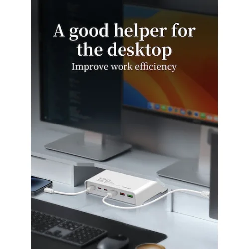 Ldnio Βάση Φόρτισης με 3 Θύρες USB-A και 3 Θύρες USB-C 120W Power Delivery σε Μαύρο χρώμα (Q605)