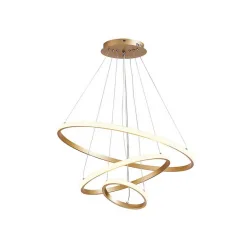 Powertech Ρυθμιζόμενο Κρεμαστό Φωτιστικό Χρυσό LED 60x60εκ.