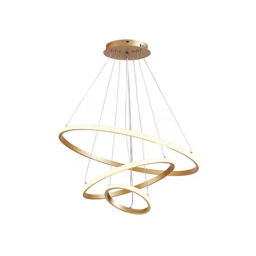 Powertech Ρυθμιζόμενο Κρεμαστό Φωτιστικό Χρυσό LED 60x60εκ.