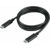 Lenovo USB 2.0 Cable USB-C male - USB-C 60W Μαύρο 1m (4X90U90619)