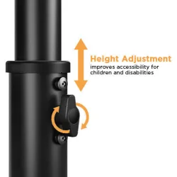 Brateck Βάση Tablet Δαπέδου έως 11" σε Μαύρο χρώμα