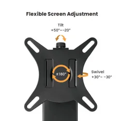 Powertech Βάση Γραφείου Οθόνης έως 32" (PT-1449)