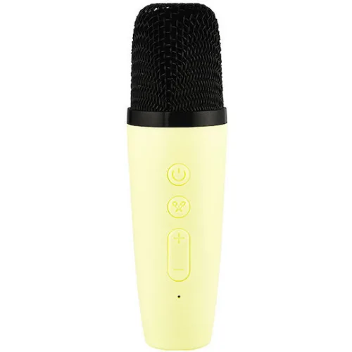 Kiddoboo Ηχείο Karaoke με Ασύρματο Μικρόφωνο και Εφέ Φωτισμού NikoletaTV σε Κίτρινο Χρώμα