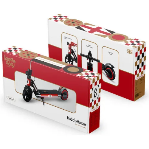 Kiddoboo Παιδικό Πατίνι Αναδιπλούμενο Δίτροχο Κόκκινο