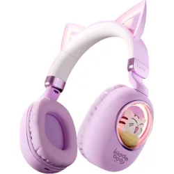Kiddoboo Delulu Ασύρματα Bluetooth On Ear Ακουστικά με 6 ώρες Λειτουργίας Χρυσά