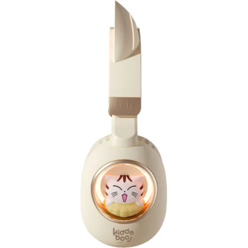 Kiddoboo Delulu Ασύρματα Bluetooth On Ear Ακουστικά με 6 ώρες Λειτουργίας Χρυσά