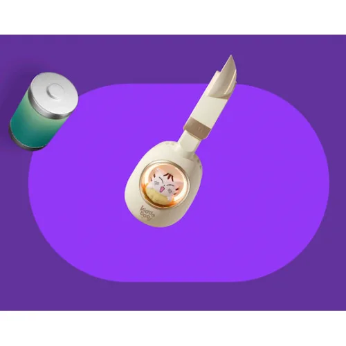 Kiddoboo Delulu Ασύρματα Bluetooth On Ear Ακουστικά με 6 ώρες Λειτουργίας Χρυσά