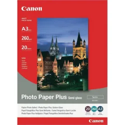 Canon SG-201 Φωτογραφικό Χαρτί Plus A3 260gr/m² για Εκτυπωτές Inkjet 20 Φύλλα
