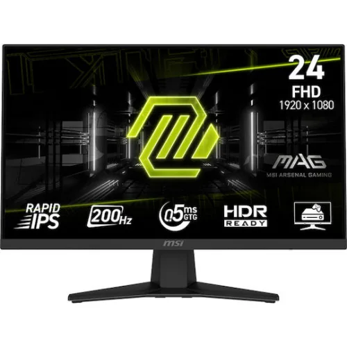 MSI MAG 244F IPS Gaming Monitor 23.8" FHD 1920x1080 200Hz με Χρόνο Απόκρισης 0.5ms GTG
