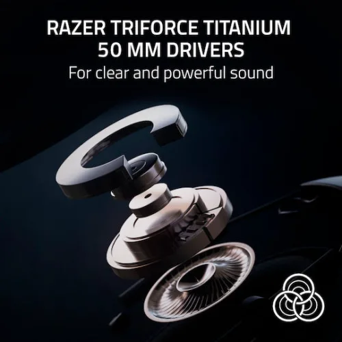 Razer BlackShark V2 HyperSpeed Ασύρματο Over Ear Gaming Headset με σύνδεση Bluetooth / USB