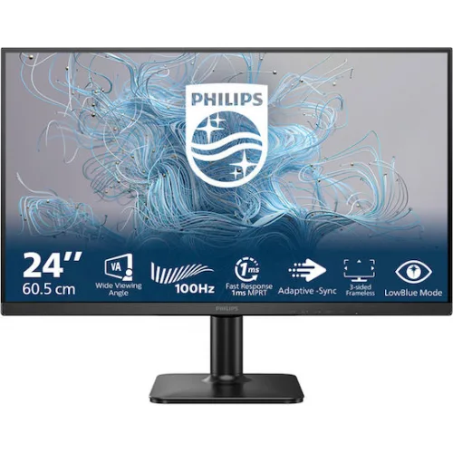 Philips 24E2N1100L VA Monitor 23.8" FHD 1920x1080 με Χρόνο Απόκρισης 4ms GTG