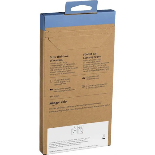 Amazon Kindle 2024 Kids Edition με Οθόνη Αφής 6" (16GB) Πολύχρωμο