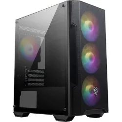 MSI MAG Forge M100A Gaming Micro Tower Κουτί Υπολογιστή με RGB Φωτισμό Μαύρο