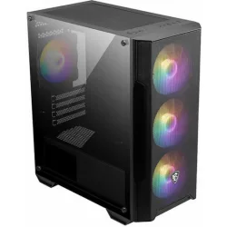 MSI MAG Forge M100A Gaming Micro Tower Κουτί Υπολογιστή με RGB Φωτισμό Μαύρο