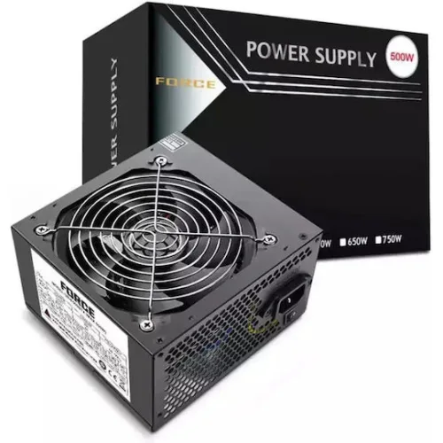 Supercase Force FO28XD rev. 2.0 500W Μαύρο Τροφοδοτικό Υπολογιστή Full Wired
