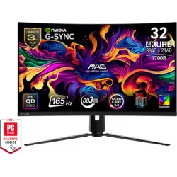 MSI MAG 321CUP QD-OLED HDR Curved Monitor 31.5" 4K 3840x2160 165Hz με Χρόνο Απόκρισης 0.03ms GTG