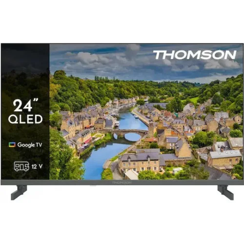 Thomson Smart Τηλεόραση 24" HD Ready QLED XS 12V HDR (2025) 24HQG3S15C