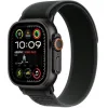 Apple Watch Ultra 2 2024 Titanium 49mm Αδιάβροχο με eSIM και Παλμογράφο (Black Titanium Case with Black Trail Loop - M/L)