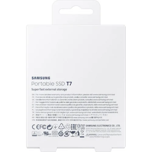Samsung Portable SSD T7 USB 3.2 / USB-C 2TB 2.5" Indigo Blue