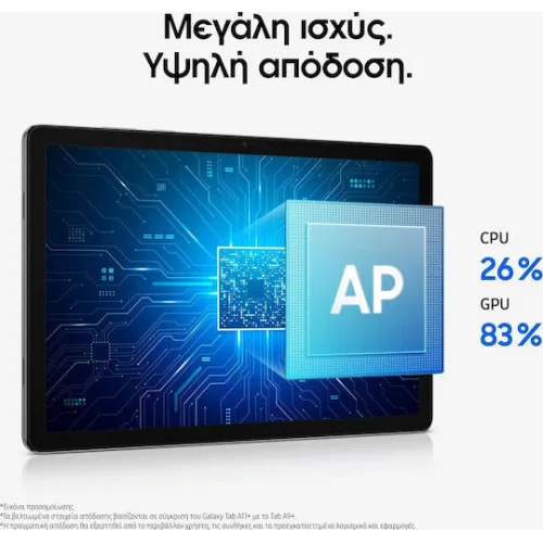 Samsung Galaxy Tab A11+ 5G 11" (6GB/128GB) Ασημί