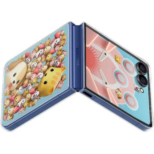 Samsung Book Σιλικόνης Διάφανο (Galaxy Z Flip7)