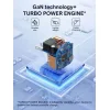 Ldnio Φορτιστής Χωρίς Καλώδιο GaN με Θύρα USB-A και Θύρα USB-C και Καλώδιο USB-C 65W Λευκός (Q2617)