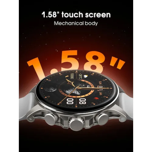 Ldnio SW01 Smartwatch με Παλμογράφο (Μαύρο)