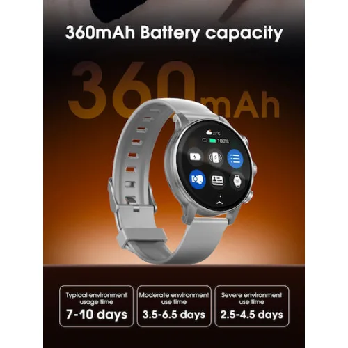 Ldnio SW01 Smartwatch με Παλμογράφο (Μαύρο)