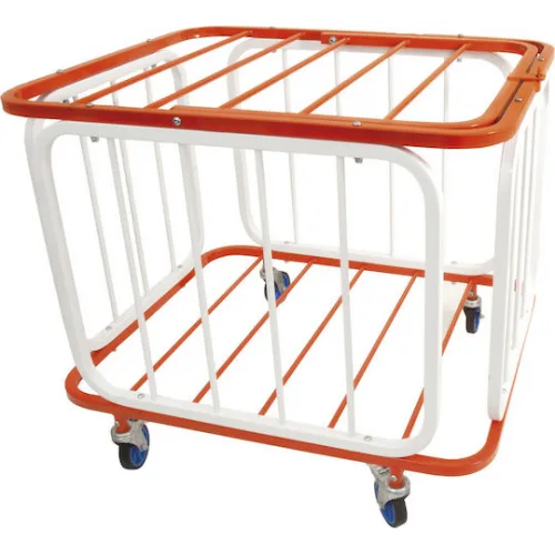 AMILA Καλάθι Μεταφοράς Μπαλών σε Λευκό Χρώμα