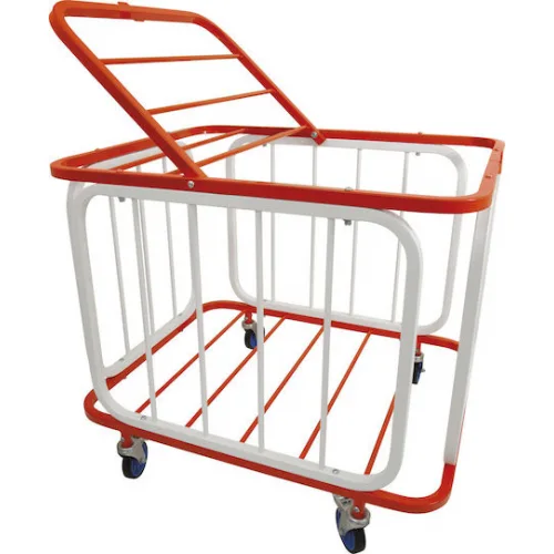 AMILA Καλάθι Μεταφοράς Μπαλών σε Λευκό Χρώμα