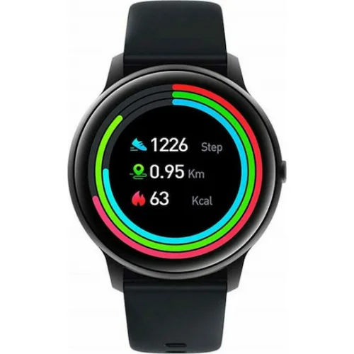 Imilab KW66 45mm Αδιάβροχο Smartwatch με Παλμογράφο (Μαύρο)