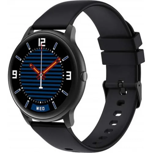 Imilab KW66 45mm Αδιάβροχο Smartwatch με Παλμογράφο (Μαύρο)