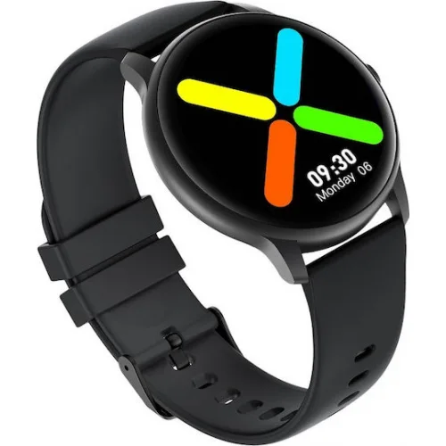 Imilab KW66 45mm Αδιάβροχο Smartwatch με Παλμογράφο (Μαύρο)