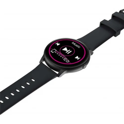 Imilab KW66 45mm Αδιάβροχο Smartwatch με Παλμογράφο (Μαύρο)