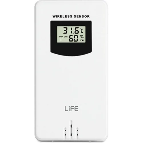 Life 221-0492 Ασύρματος Μετεωρολογικός Σταθμός Ψηφιακός Επιτραπέζιος / Επίτοιχος