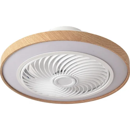 Life Ανεμιστήρας Οροφής 48.26cm με Φως και Τηλεχειριστήριο Λευκός