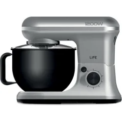 Life Argento Κουζινομηχανή 1200W με Ανοξείδωτο Κάδο 5lt