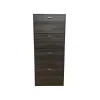 Ξύλινη Παπουτσοθήκη με 4 Ράφια Καφέ Μ63xΠ24xΥ150cm