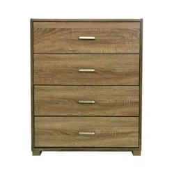 Ξύλινη Συρταριέρα Κρεβατοκάμαρας με 4 συρτάρια Σφένδαμος 68x40x82.5εκ.