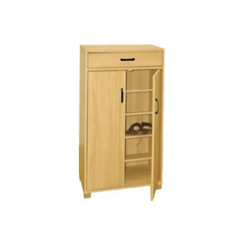 Ξύλινη Παπουτσοθήκη με 5 Ράφια Μπεζ Μ60xΠ30xΥ95cm