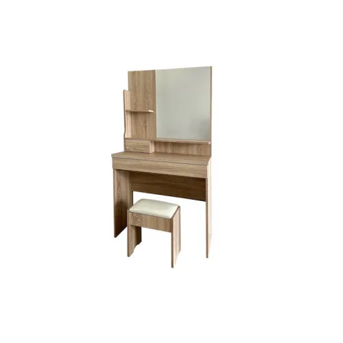 Τουαλέτα Κρεβατοκάμαρας Ξύλινη Σφένδαμος με Καθρέπτη 80x40x155εκ.