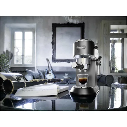De'Longhi Dedica Pump Μηχανή Espresso 1300W Πίεσης 15bar Μαύρη