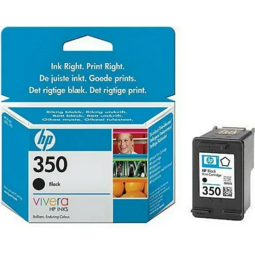HP 350 Γνήσιο Μελάνι Εκτυπωτή InkJet Μαύρο (CB335EE)