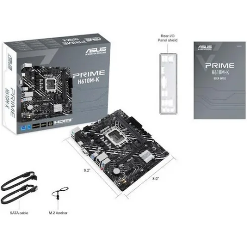 Asus Prime H610M-K Motherboard Micro ATX με Intel 1700 Socket 90MB1GA0-M0EAY0