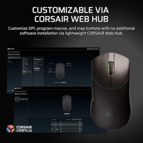 Corsair Sabre V2 Pro Ultralight Ασύρματο Gaming Ποντίκι Μαύρο