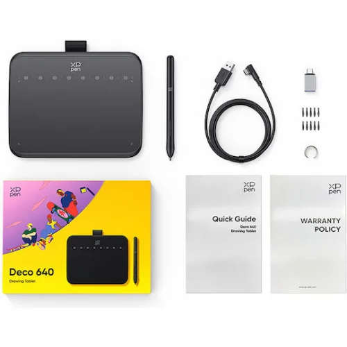 XP-Pen Deco 640 Γραφίδα Σχεδίασης χωρίς Οθόνη