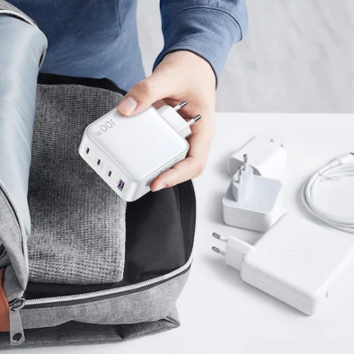 Ugreen Φορτιστής Χωρίς Καλώδιο GaN με Θύρα USB-A και 3 Θύρες USB-C 100W Λευκός (CD226)