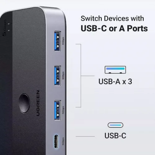 Ugreen USB 3.0 Hub 5 Θυρών με σύνδεση USB-A